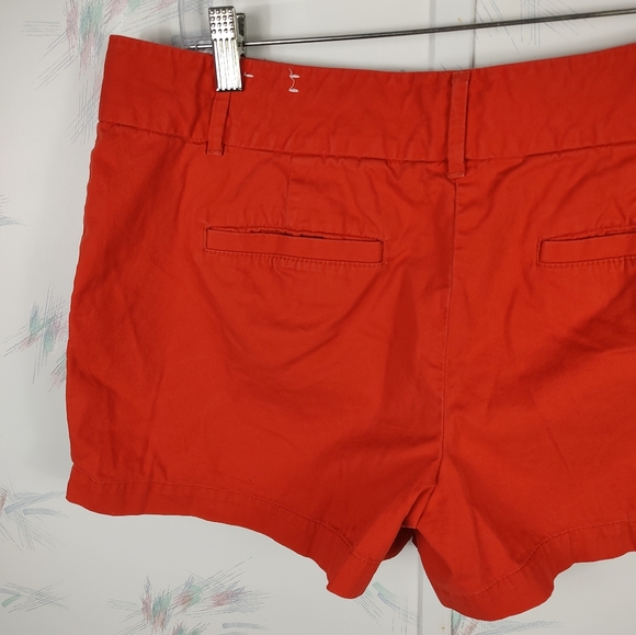 Ann Taylor LOFT Red Orange Chino Shorts 10 - Picture 5 of 8